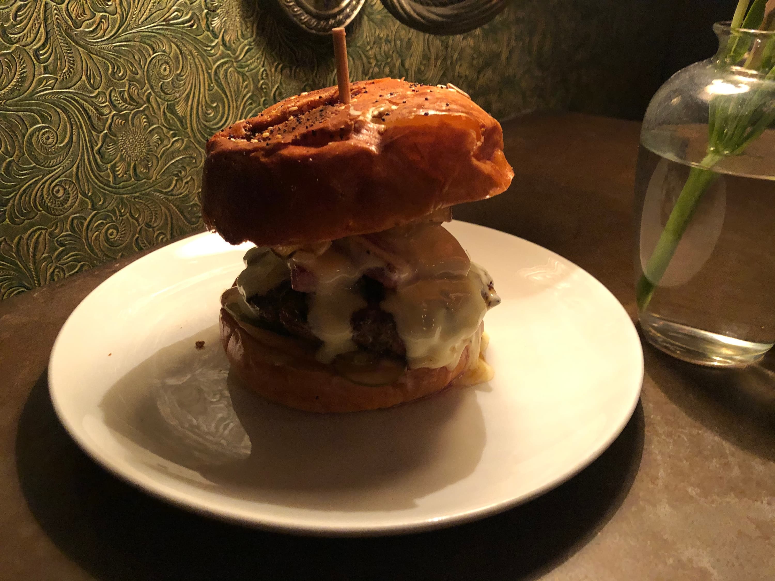 Comstock Saloon — Comstock Saloon Burger w/confit seared bacon 