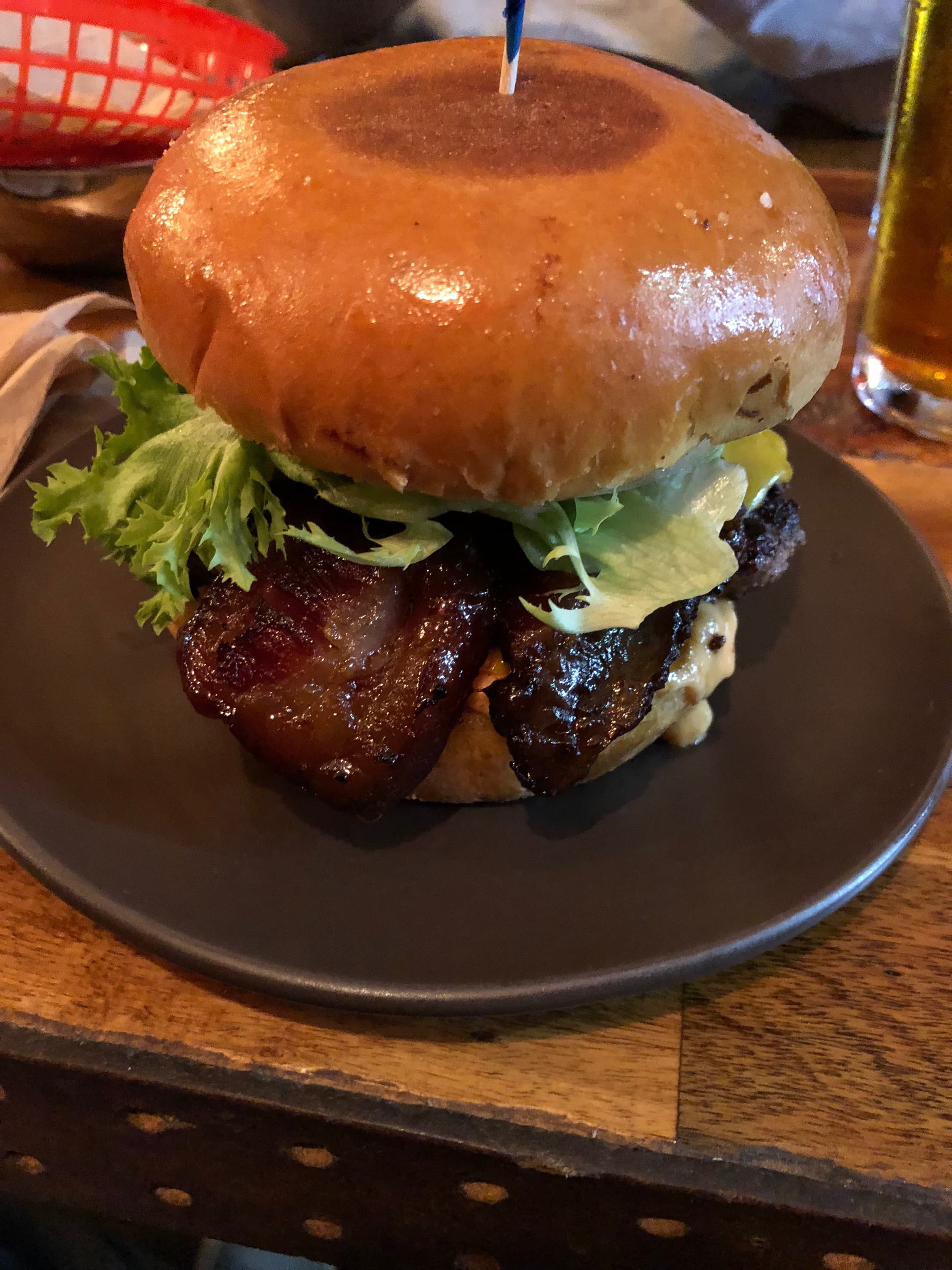 Native burger  — Classic with Millionaire’s Bacon
